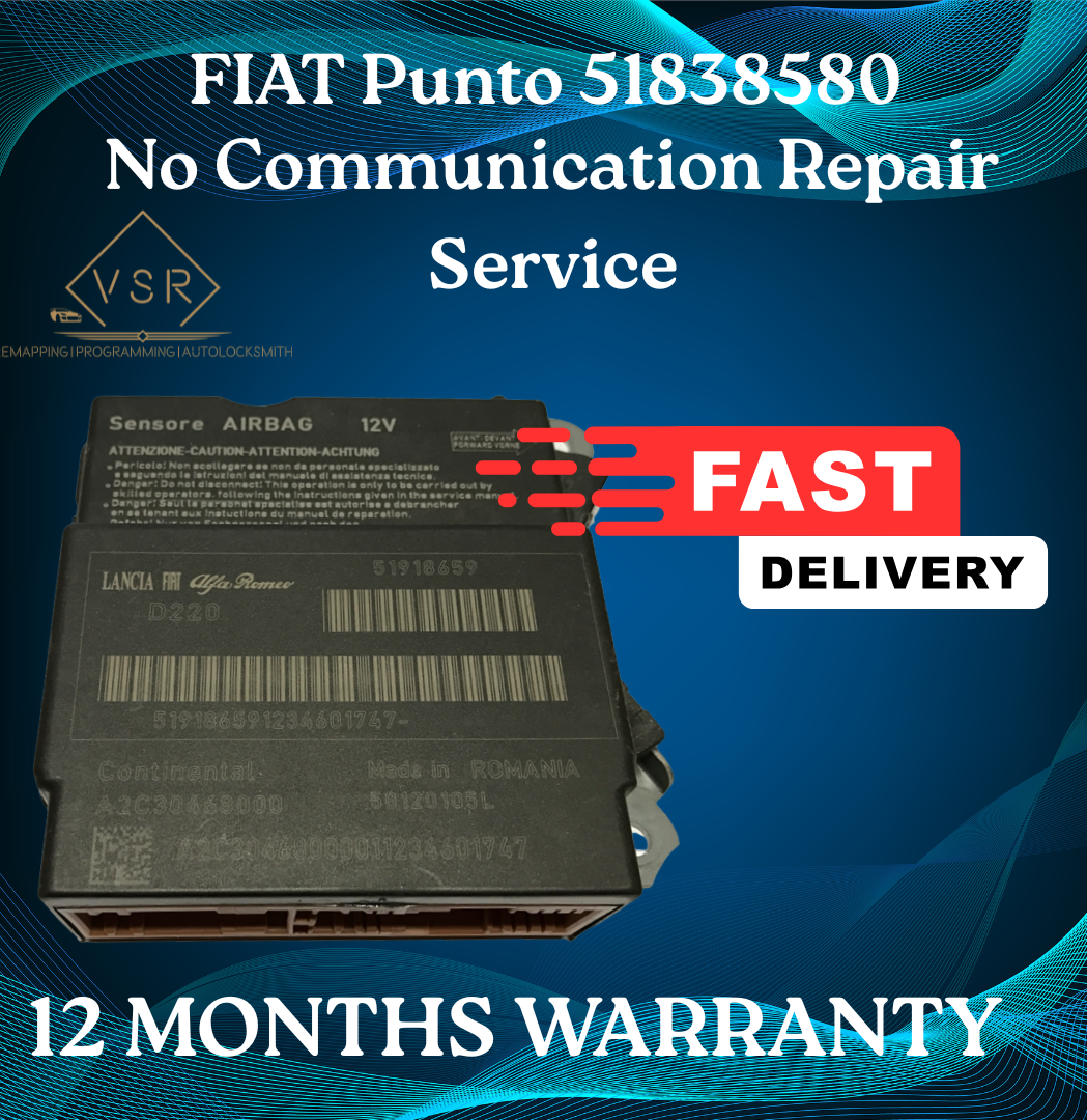 Fiat Airbag Module No Communication Repair 51838580