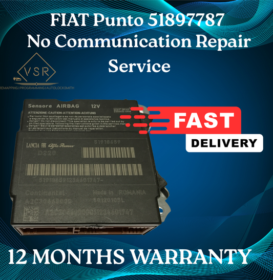 Fiat Airbag Module No Communication Repair 51897787