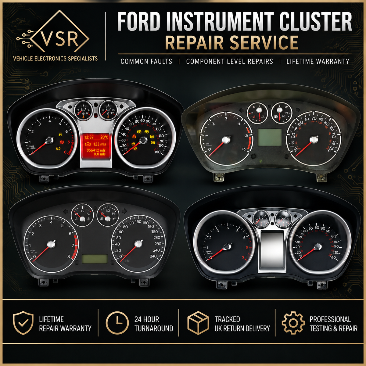Ford Instrument Cluster Repair Rebuild Service